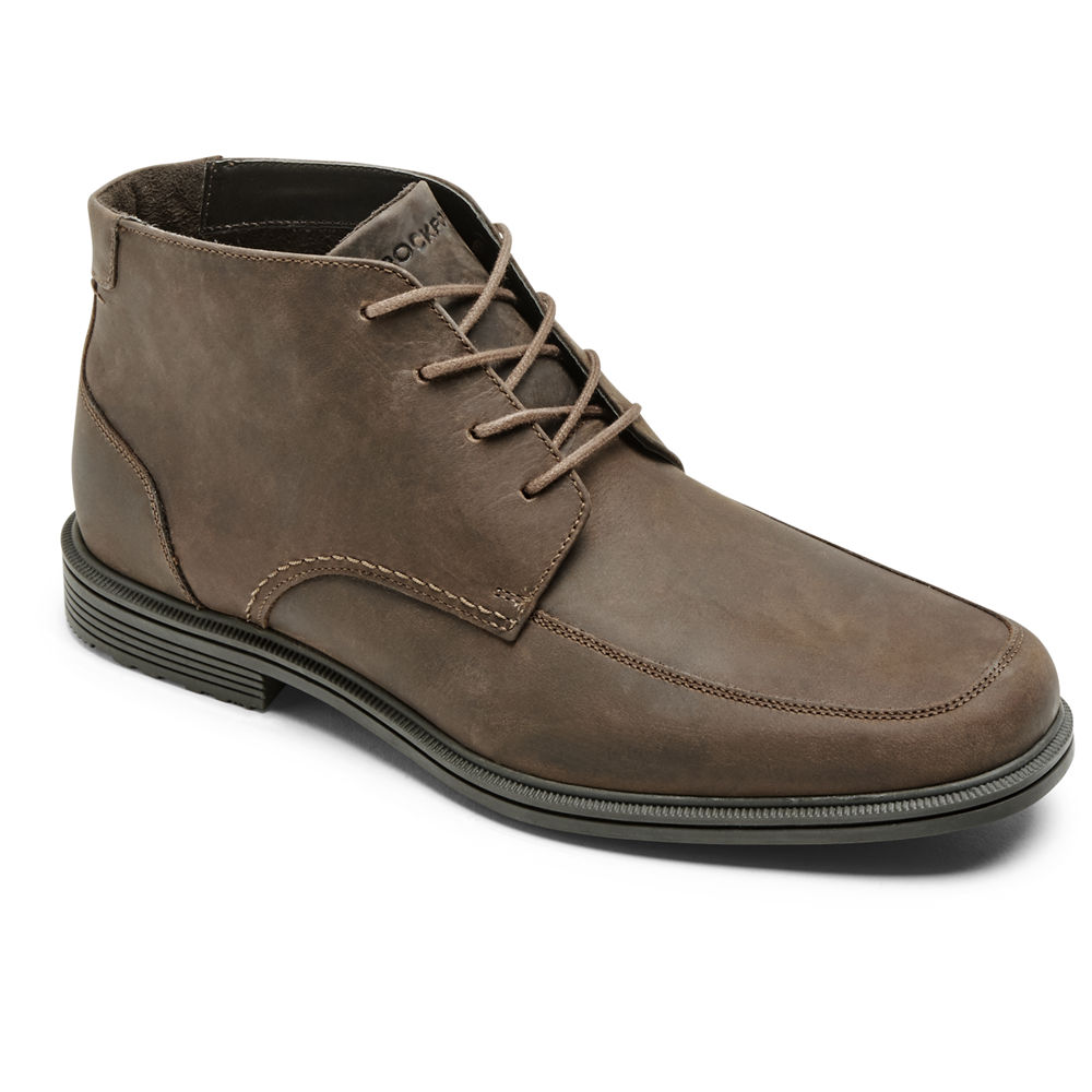 Botas Rockport Hombre Mexico - Taylor Waterproof Chukka Marrom - UMSQO6938